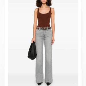 7 For All Mankind Grey Dojo Original Trouser Size 24 New with Tags